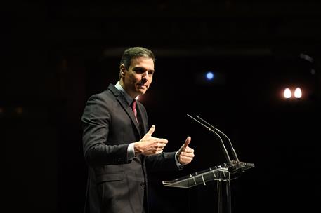 21/06/2021. Sánchez pronuncia la conferencia 'Reencuentro: un proyecto de futuro para toda España'. El presidente del Gobierno, Pedro Sánche...