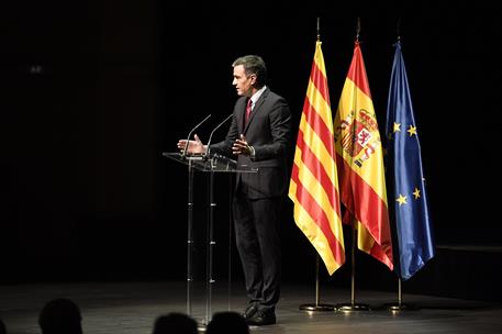 21/06/2021. Sánchez pronuncia la conferencia 'Reencuentro: un proyecto de futuro para toda España'. El presidente del Gobierno, Pedro Sánche...