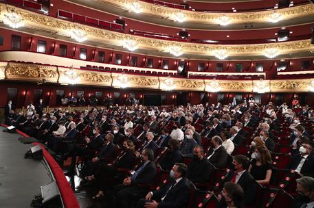 21/06/2021. Pedro Sánchez pronuncia la conferencia 'Reencuentro: un proyecto de futuro para toda España'. Asistentes a la conferencia 'Reenc...