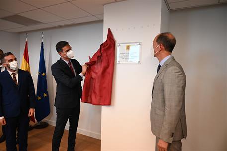 21/07/2021. Viaje de Pedro Sánchez a Nueva York - Oficina Económica y Comercial de España. El presidente del Gobierno, Pedro Sánchez, inaugu...