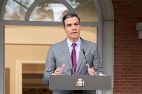 22/06/2021. Declaración institucional del presidente del Gobierno. El presidente del Gobierno, Pedro Sánchez, ha comparecido ante los medios...