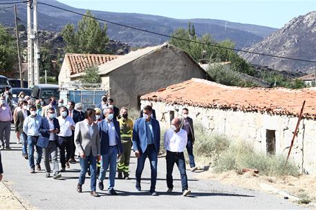 22/08/2021. Sánchez visita las zonas afectadas por el incendio de Ávila. El presidente del Gobierno, Pedro Sánchez, visita las zonas afectad...