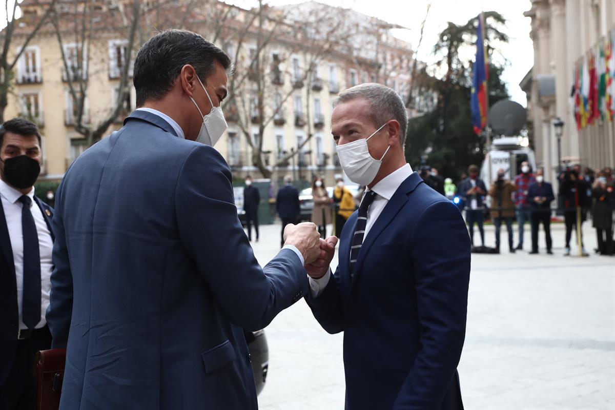 22/12/2021. Pedro Sánchez, en la Conferencia de Presidentes, celebrada por videoconferencia. El presidente del Gobierno, Pedro Sánchez, es r...