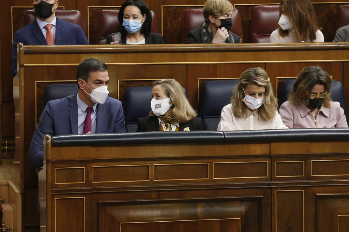 22/12/2021. Pedro Sánchez asiste a la sesión de control en el Congreso. El presidente del Gobierno, Pedro Sánchez, asiste a la sesión de con...