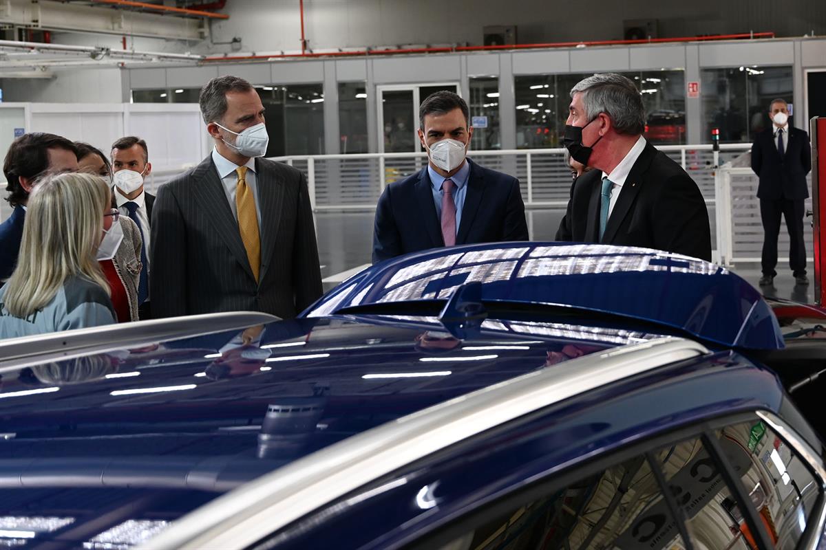 23/03/2021. Pedro Sánchez asiste al acto de presentación del Plan Industrial 2021-2024 de Renault. El presidente del Gobierno, Pedro Sánchez...