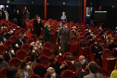 24/03/2021. Pedro Sánchez presenta el plan 'España, Hub Audiovisual de Europa'. El presidente del Gobierno, Pedro Sánchez, a su llegada al a...