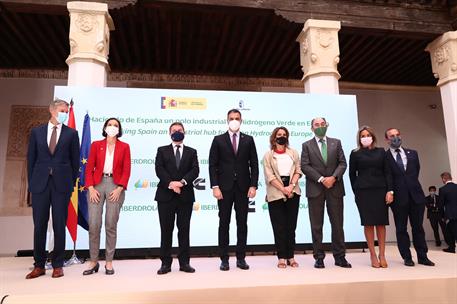 24/05/2021. Sánchez preside la presentación del proyecto "Haciendo de España un polo industrial del hidrógeno verde en Europa". El president...