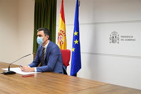 24/12/2021. Mensaje del presidente del Gobierno a las unidades españolas en misiones en el exterior. El presidente del Gobierno, Pedro Sánch...