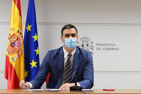 24/12/2021. Mensaje del presidente del Gobierno a las unidades españolas en misiones en el exterior. El presidente del Gobierno, Pedro Sánch...