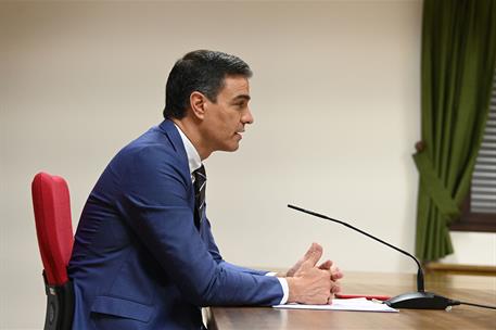 24/12/2021. Mensaje del presidente del Gobierno a las unidades españolas en misiones en el exterior. El presidente del Gobierno, Pedro Sánch...