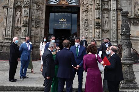 25/07/2021. Pedro Sánchez participa en la reunión del Real Patronato de Santiago de Compostela. El presidente del Gobierno, Pedro Sánchez, a...