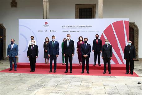 25/07/2021. Pedro Sánchez participa en la reunión del Real Patronato de Santiago de Compostela. Foto de familia de la reunión del Real Patro...