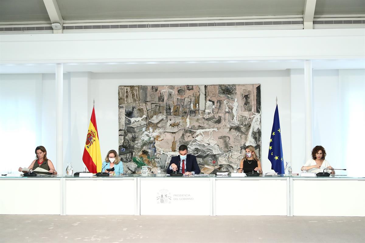 27/07/2021. Sánchez preside la Comisión Delegada del Gobierno para el Reto Demográfico. El presidente del Gobierno, Pedro Sánchez, preside l...