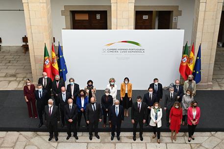 28/10/2021. XXXII Cumbre Hispano-Portuguesa. El presidente del Gobierno, Pedro Sánchez, y el primer ministro de la República Portuguesa, Ant...