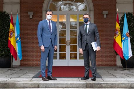 29/01/2021. El presidente del Gobierno se reúne con el presidente de la Xunta de Galicia. El presidente del Gobierno, Pedro Sánchez, recibe ...