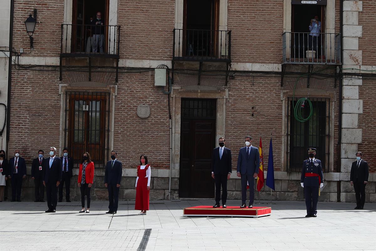 31/05/2021. Pedro Sánchez preside la XIII Cumbre Hispano-Polaca. El presidente del Gobierno, Pedro Sánchez, recibe al primer ministro de la ...