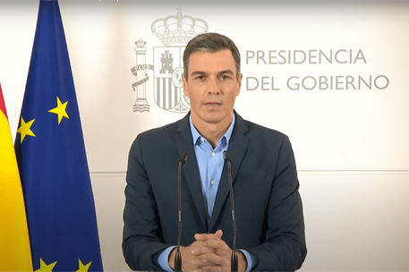 1/10/2022. Pedro S&#225;nchez interviene en la clausura del Foro de La Toja. Pedro S&#225;nchez interviene en la clausura del Foro de La Toja