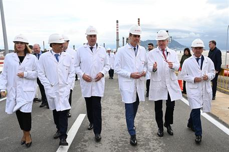 1/12/2022. Pedro S&#225;nchez preside la presentaci&#243;n del proyecto de Cepsa &#39;Valle andaluz del Hidr&#243;geno Verde&#39;. El presidente del Gobierno, Pedr...