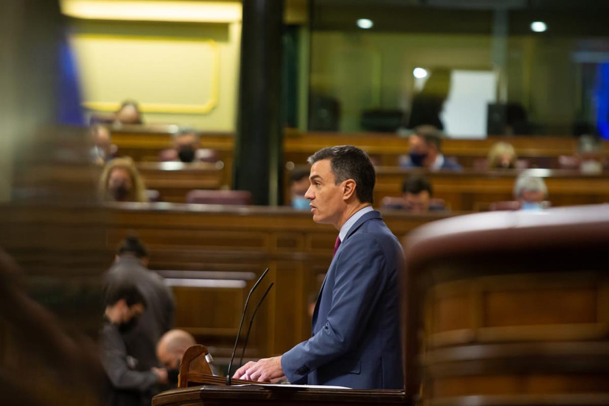 2/03/2022. Pedro Sánchez comparece en el Congreso para informar sobre la invasión rusa de Ucrania. El presidente del Gobierno, Pedro Sánchez...