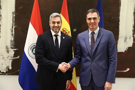 3/11/2022. Pedro Sánchez recibe al presidente de Paraguay, Mario Abdo. El presidente del Gobierno, Pedro Sánchez, y el presidente de Paragua...