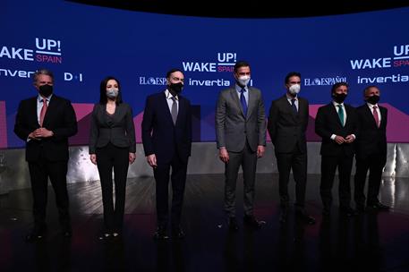 4/04/2022. Pedro Sánchez inaugura el II foro económico 'Wake Up, Spain!'. El presidente del Gobierno, Pedro Sánchez, asiste al acto de inaug...
