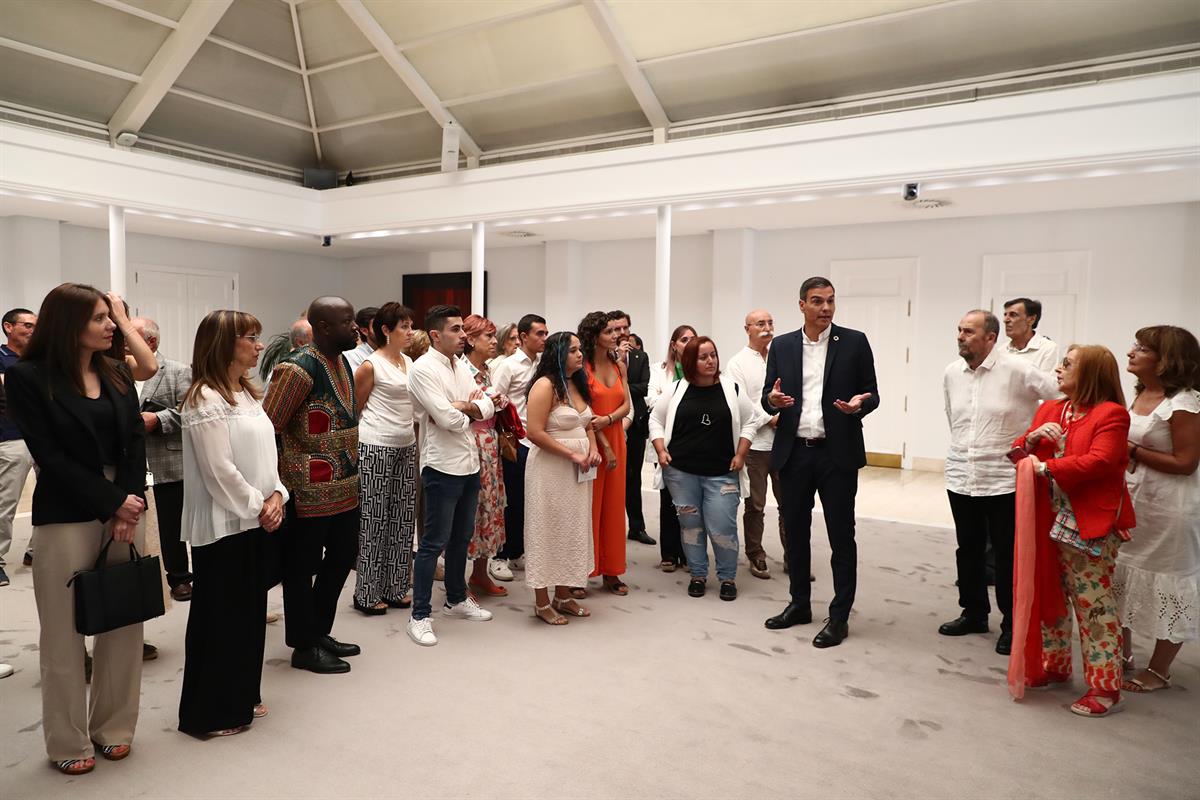 5/09/2022. Pedro Sánchez inaugura el curso político en un acto con participación ciudadana. El presidente del Gobierno charla con ciudadanos...
