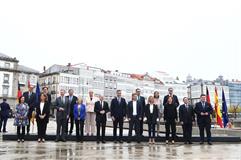 Foto de familia de la XXV Cumbre Hispano-Alemana, celebrada en A Coruña