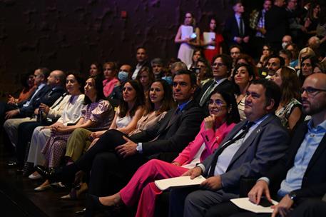 6/07/2022. S&#225;nchez interviene en el acto &#39;Infancia con Derechos: Plan de Acci&#243;n Estatal de la Garant&#237;a Infantil Europea&#39;. El presidente del ...