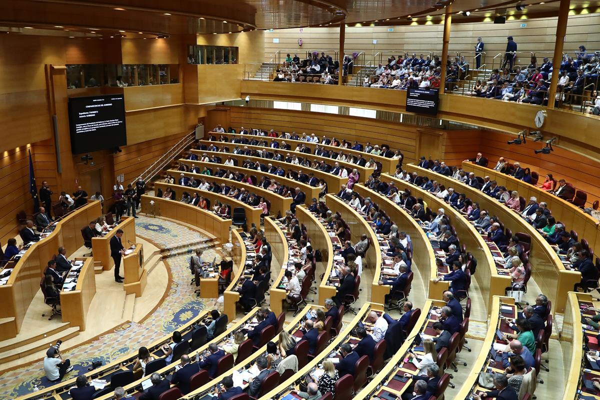 6/09/2022. El presidente del Gobierno comparece en el Pleno del Senado