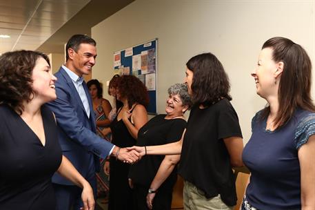 7/09/2022. El presidente del Gobierno visita la Fundación José María de Llanos. El presidente del Gobierno, Pedro Sánchez, acompañado de la ...