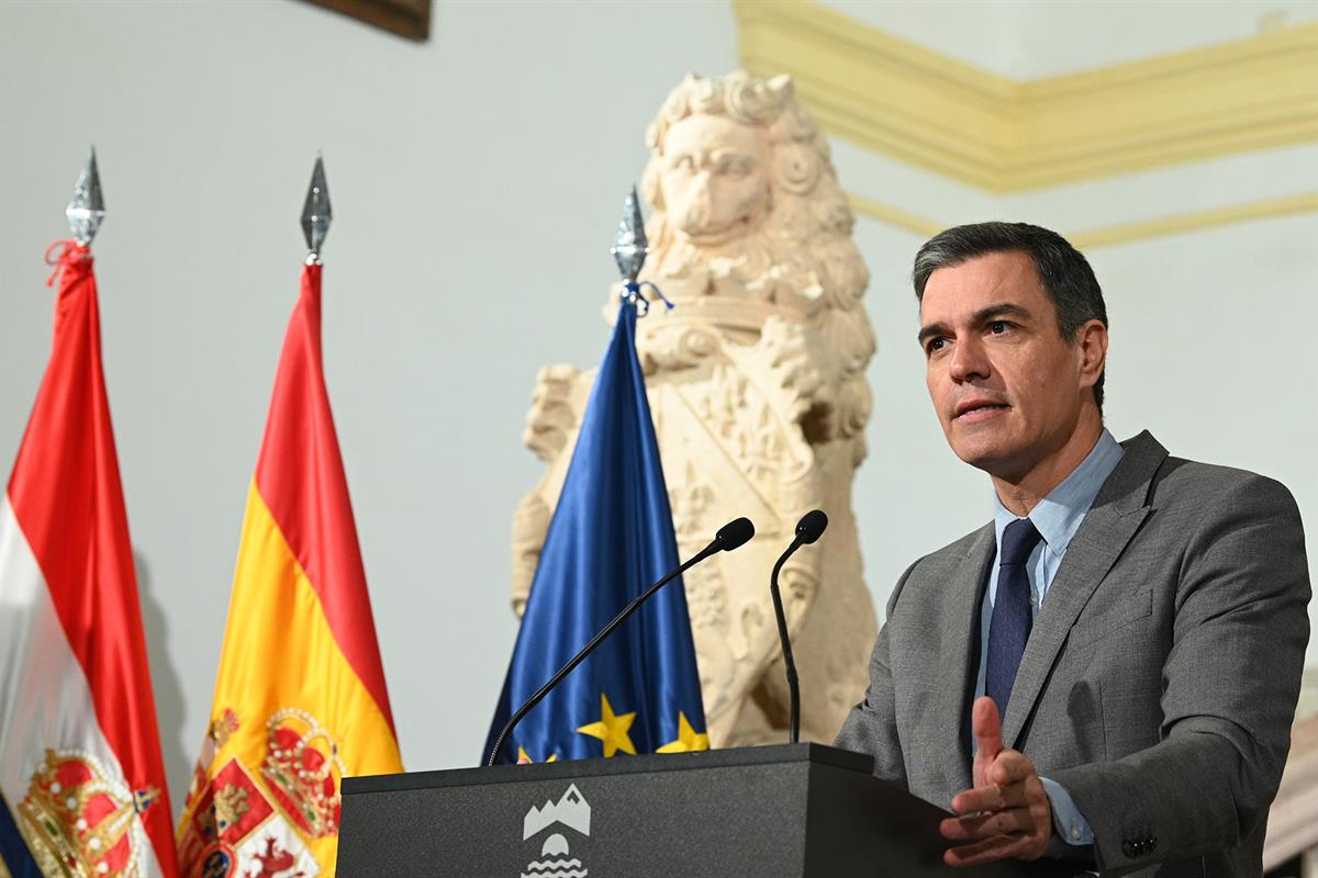 7/12/2022. Pedro Sánchez preside la presentación del centro que impulsará el PERTE de la Nueva Economía de la Lengua