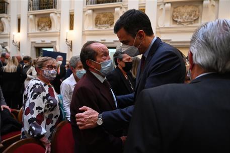 9/03/2022. Pedro Sánchez preside el acto institucional en homenaje a las víctimas del terrorismo. El presidente del Gobierno, Pedro Sánchez,...