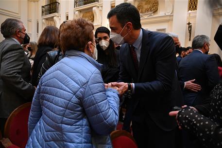 9/03/2022. Pedro Sánchez preside el acto institucional en homenaje a las víctimas del terrorismo. El presidente del Gobierno, Pedro Sánchez,...