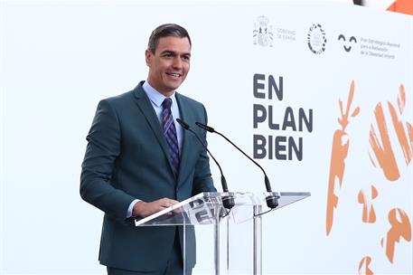 10/06/2022. Pedro S&#225;nchez clausura el acto de presentaci&#243;n del Plan Estrat&#233;gico Nacional para la Reducci&#243;n de la Obesidad Infantil. Pedro S&#225;...