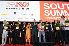 Foto de familia en el encuentro de emprendedores South Summit