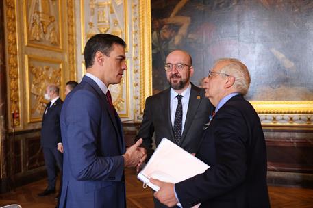 11/03/2022. Sánchez participa en la cumbre informal de los jefes de Estado y de Gobierno de la UE. El presidente del Gobierno, Pedro Sánchez...