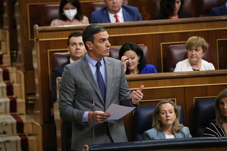 11/05/2022. Pedro Sánchez asiste a la sesión de control en el Congreso. El presidente del Gobierno, Pedro Sánchez, interviene en la sesión d...