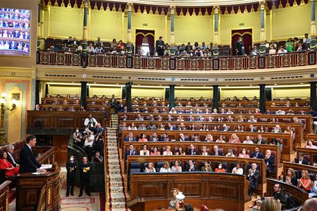 12/07/2022. El presidente del Gobierno participa en el Debate sobre el Estado de la Nación. El Pleno del Congreso de los Diputados durante l...