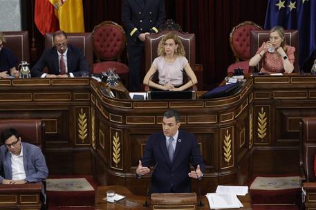 12/07/2022. El presidente del Gobierno participa en el Debate sobre el Estado de la Nación. El presidente del Gobierno, Pedro Sánchez, duran...