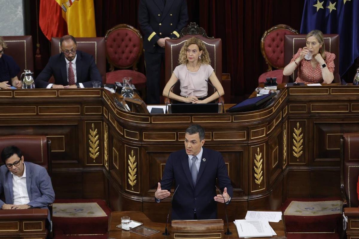 12/07/2022. El presidente del Gobierno participa en el Debate sobre el Estado de la Nación. El presidente del Gobierno, Pedro Sánchez, duran...