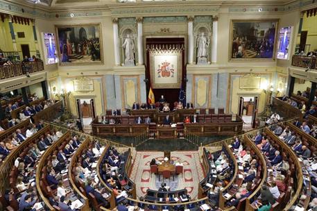 12/07/2022. El presidente del Gobierno participa en el Debate sobre el Estado de la Nación. El Pleno del Congreso de los Diputados durante l...