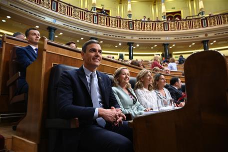 12/07/2022. El presidente del Gobierno participa en el debate sobre el estado de la nación. El presidente del Gobierno, Pedro Sánchez, en su...