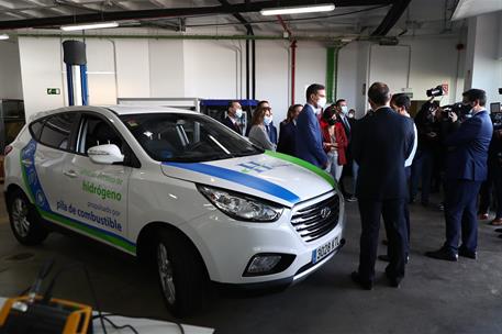 16/02/2022. Pedro Sánchez visita el Centro Nacional del Hidrógeno (CNH2). El presidente del Gobierno, Pedro Sánchez, durante su visita a las...