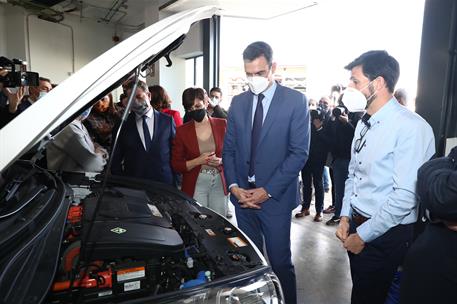 16/02/2022. Pedro Sánchez visita el Centro Nacional del Hidrógeno (CNH2). El presidente del Gobierno, Pedro Sánchez, durante su visita a las...