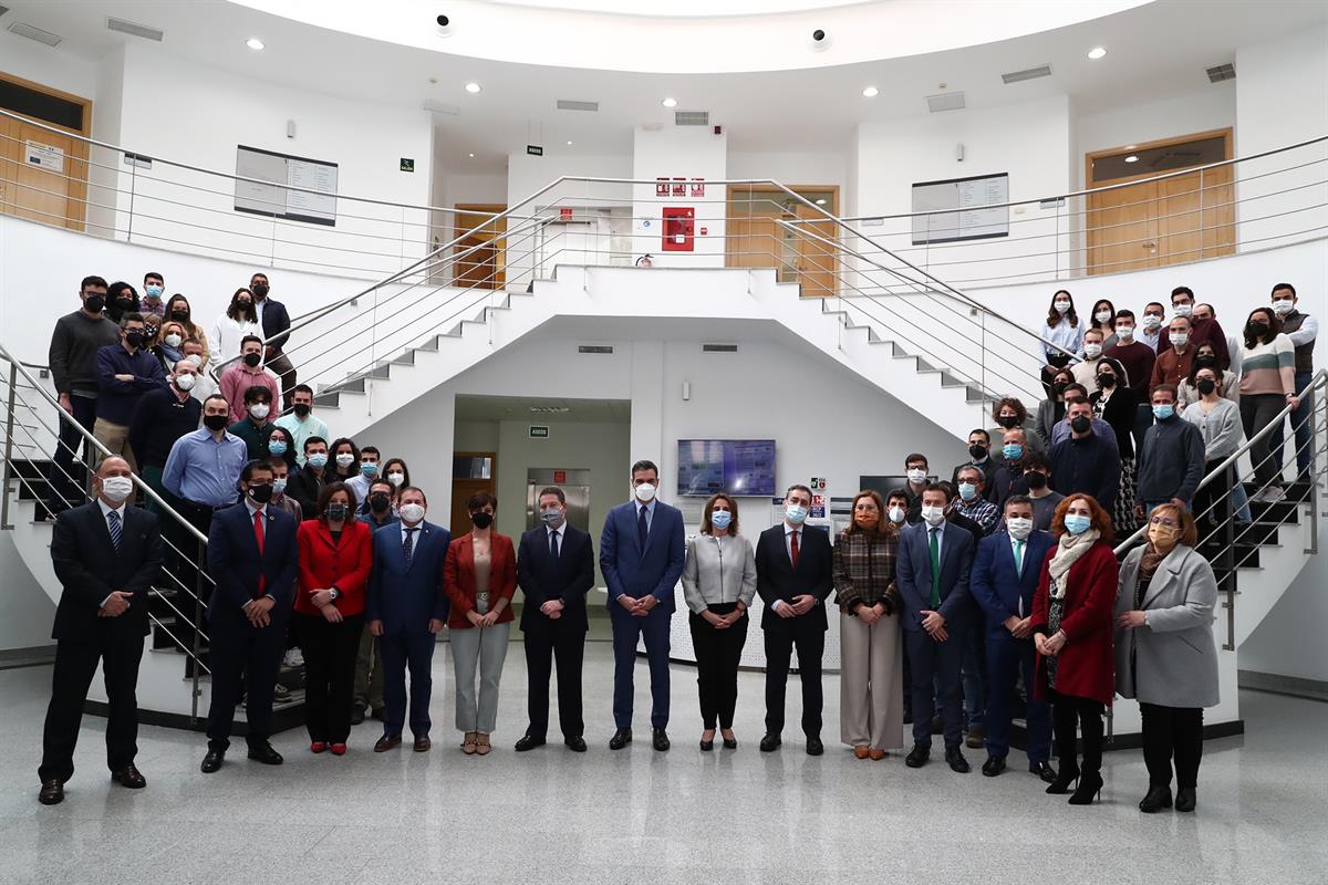 16/02/2022. Pedro Sánchez visita el Centro Nacional del Hidrógeno (CNH2). El presidente del Gobierno, Pedro Sánchez, ha visitado las instala...