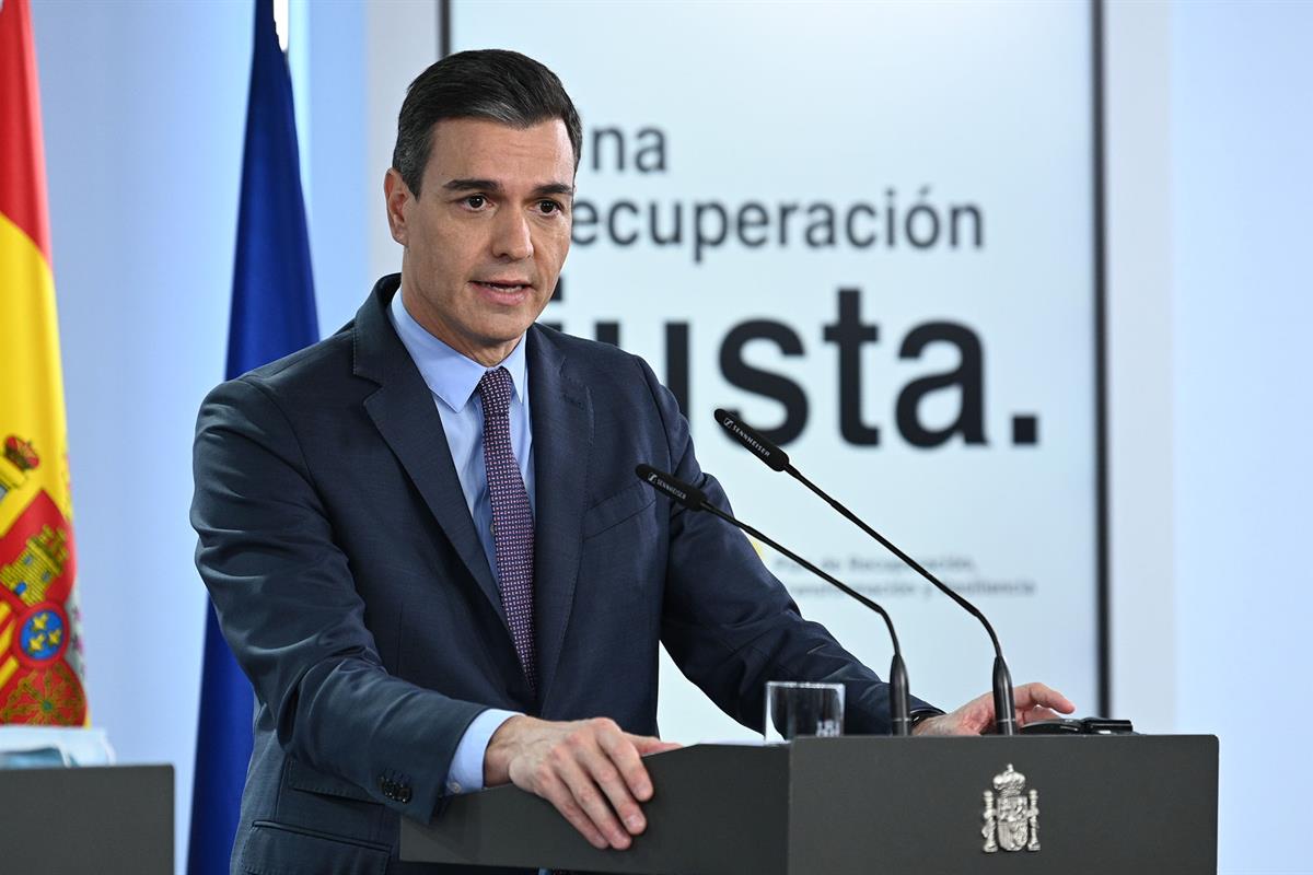 16/03/2022. El presidente recibe al primer ministro de la República de Croacia, Andrej Plenković. El presidente del Gobierno, Pedro Sánchez,...