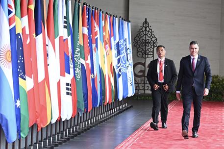 16/11/2022. Pedro Sánchez participa en la Cumbre del G20 (segunda jornada)