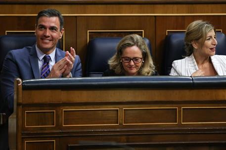 18/05/2022. Pedro Sánchez asiste a la sesión de control en el Congreso. El presidente del Gobierno, Pedro Sánchez, durante la sesión del con...