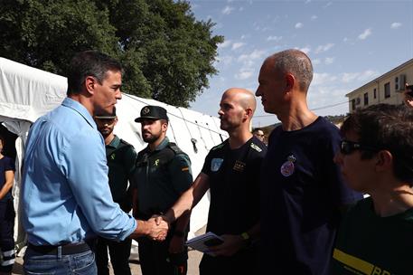 18/07/2022. El presidente del Gobierno visita la zonas afectadas por los incendios en Cáceres. El presidente del Gobierno, Pedro Sánchez, sa...