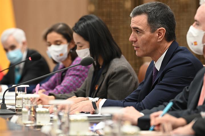 El presidente del Gobierno, Pedro Sánchez, interviene en el Foro Empresarial España-Corea.